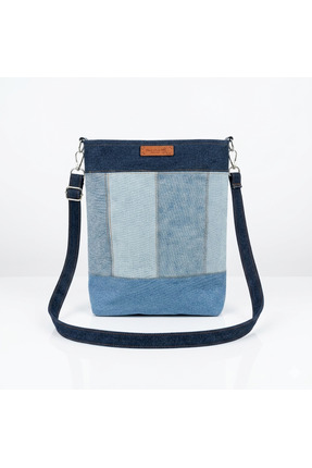 MAVİCENZA Kadın Omuz Askılı Çanta Patchwork Denim Özel Tasarım Kadın Omuz Çan...