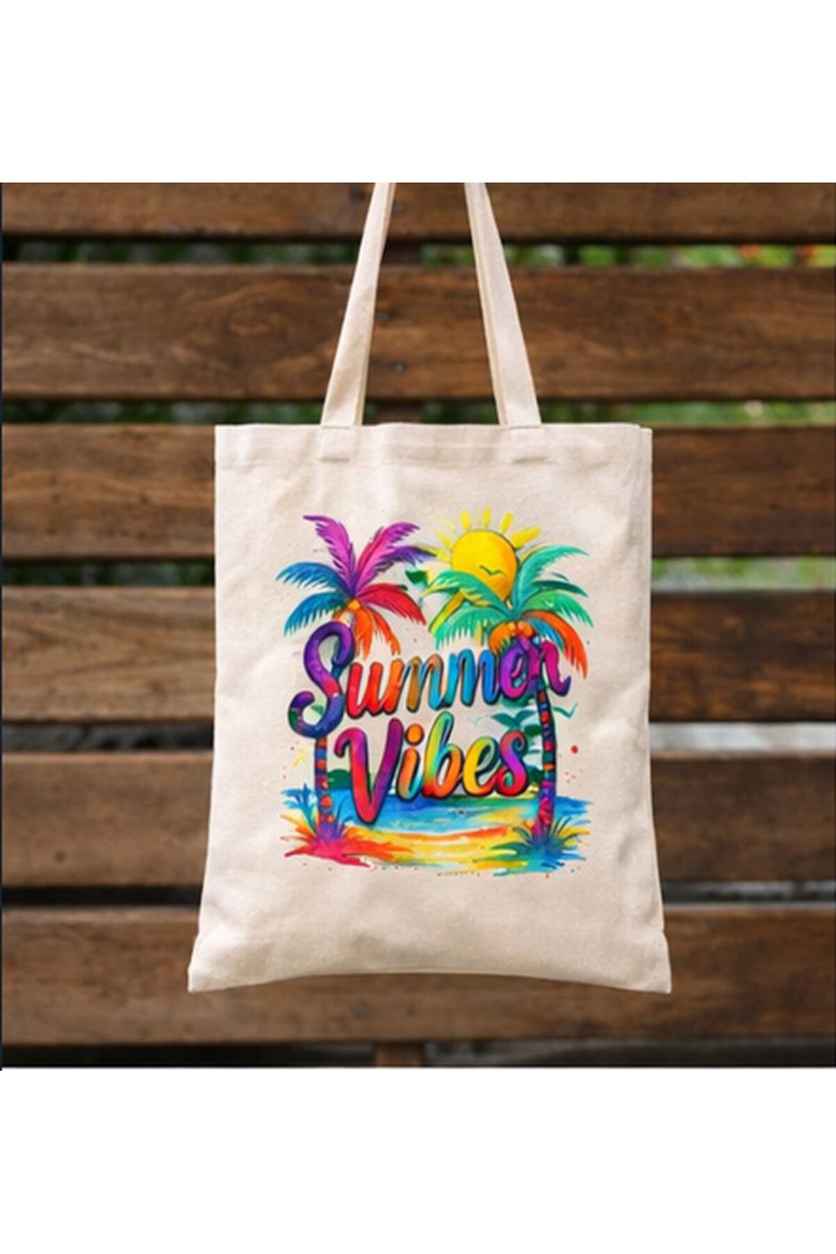 KADOREX DESIGN Vibrant Colorful Summer Vibes Cloth Bag – Summer Themed Tote