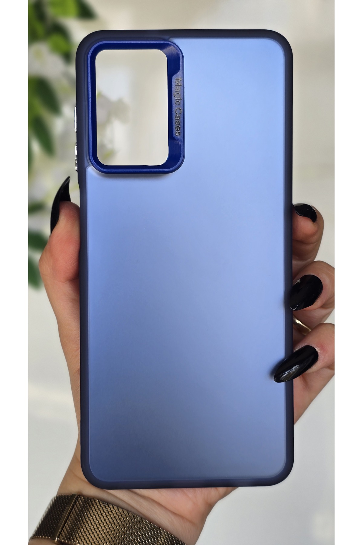 Samsung Galaxy A13 Compatible Blue Color Transition Matte Silicone Case Camera Frame Luxury Electro