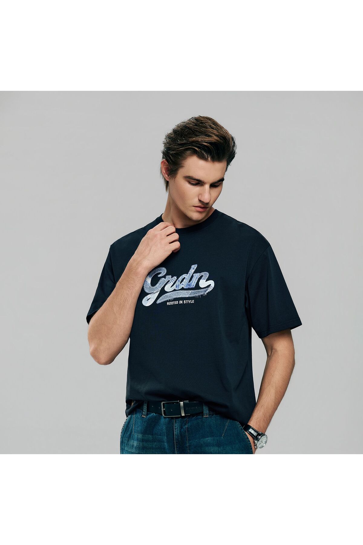 Giordano Men’s Relaxed Fit Cotton Graphic Tee