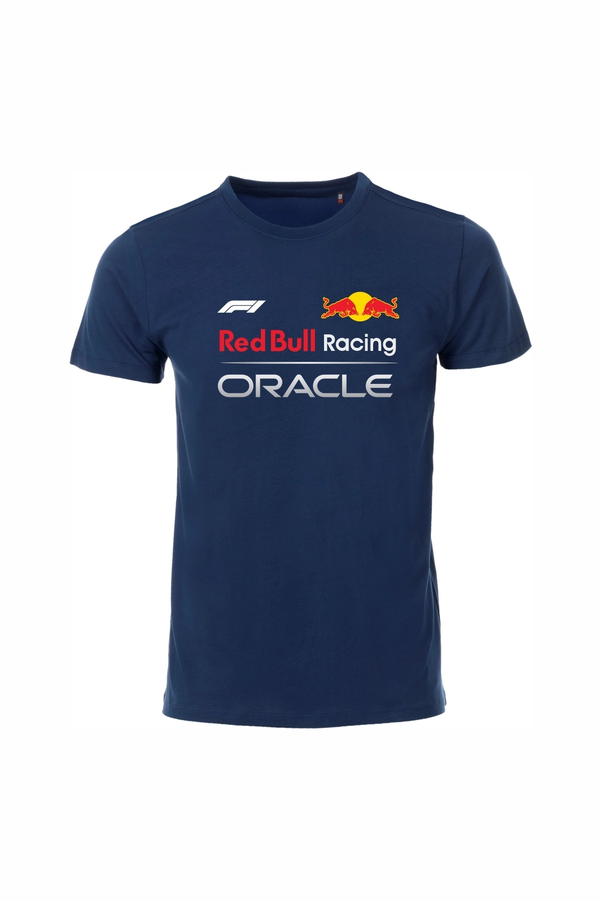 ETİFA Red Bull Oracle Printed, Casual & Sports T-Shirt Unisex Navy Blue 100% Cotton Regular T-Shirt