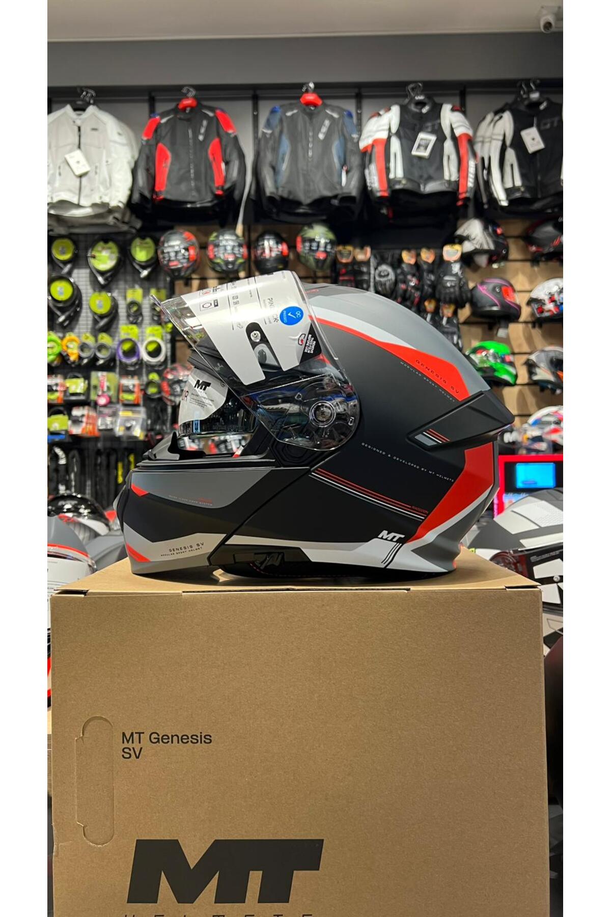 MT Helmets MT KASK FU935SV GENESIS SV RACCOON B5 MAT ÇENE AÇILIR
