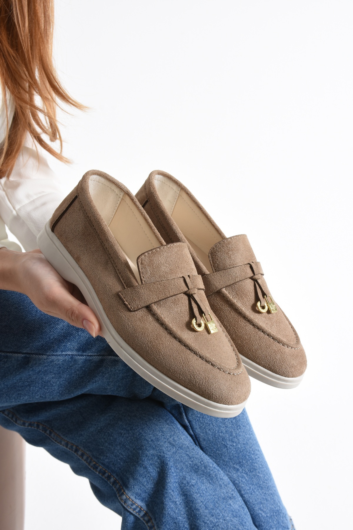 Katrina shoes Dnevne ženske mokasine od antilopa
