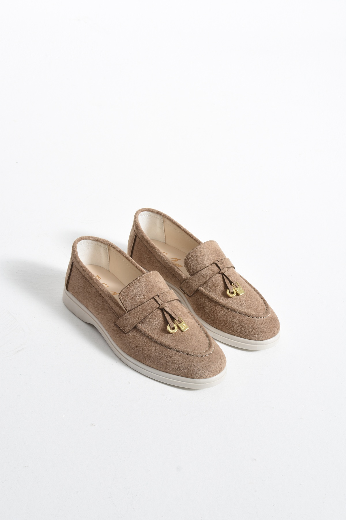 Katrina shoes Günlük Giymelik Kadin Loafer Suet Ayakkabı görsel 2