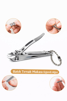 HerkeseUygun Eğimli Ağız Tırnak Makası Batık Tırnak İçin Paslanmaz Çelik