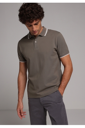 Colin’s Regular Fit Polo Yaka Düz Erkek Yeşil Kısa Kol Tişört