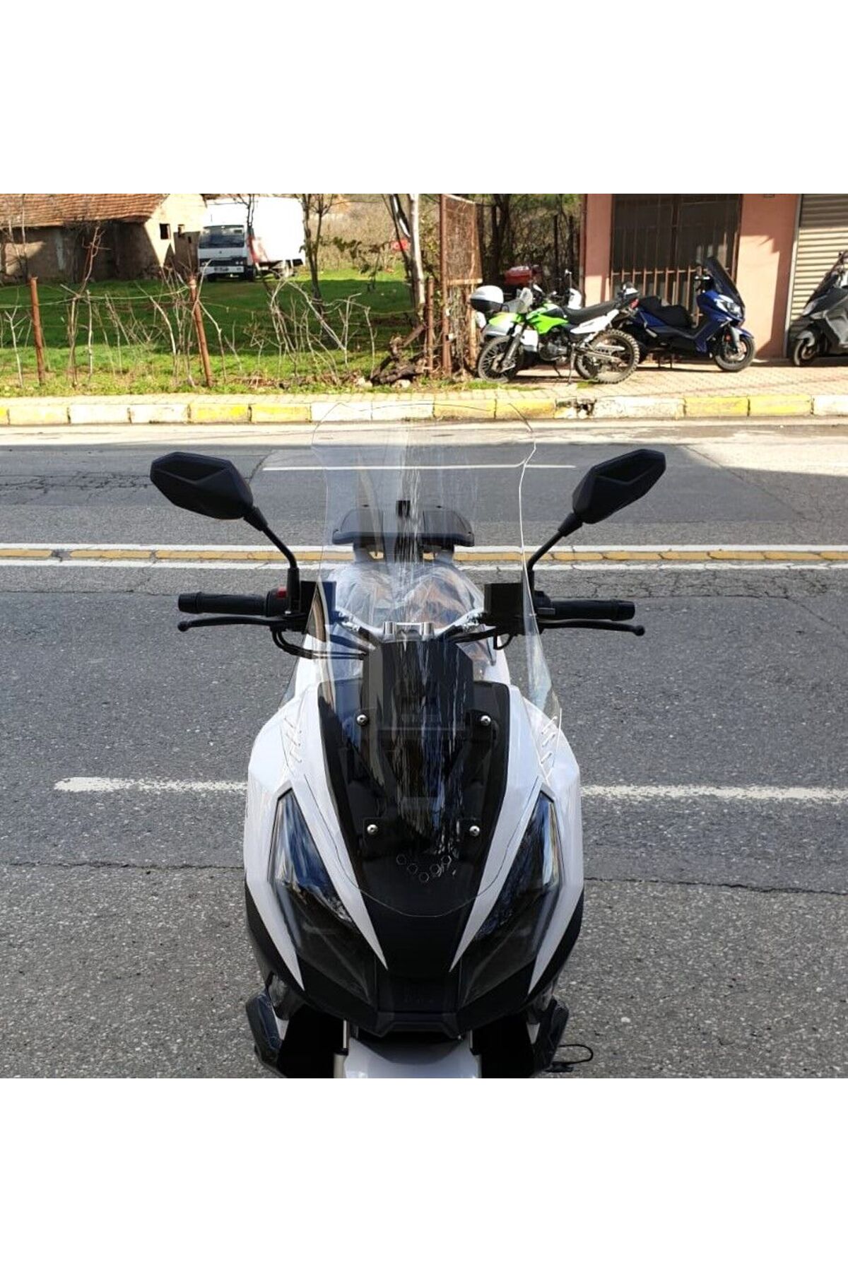 MOTOCAM Volta Apec Apx7 Ön Cam 2025-2026 Model 68cm Şeffaf Renkli