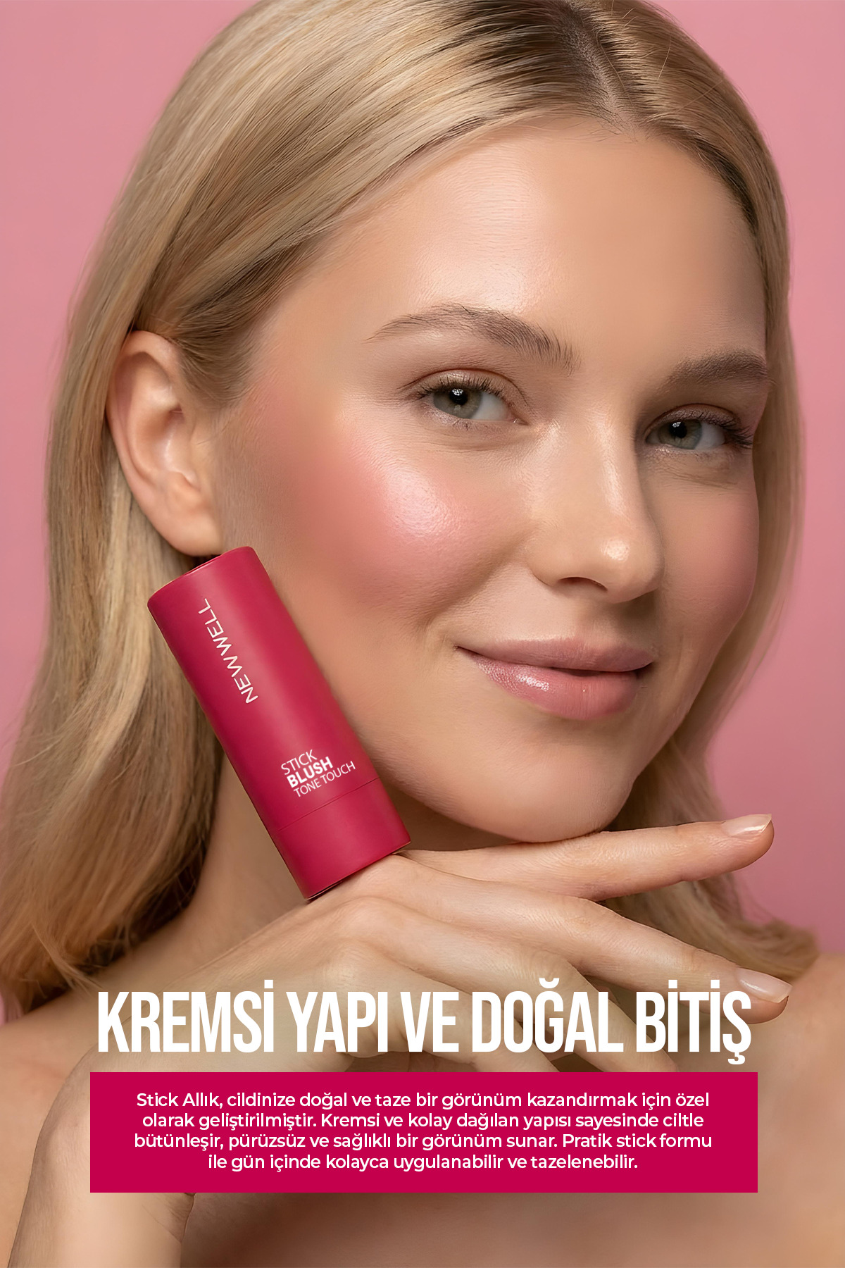 رژگونه استیکی تون تاچ رد روت 06 – رژگونه استیکی — صورتی 8680923357614 — تصویر 2 از 5