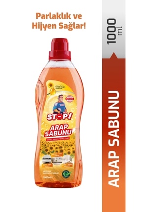 STOP Forte Arap Sabunu 1 L – Doğal İçerik, Güçlü Temizlik, Çok Amaçlı Kullanım