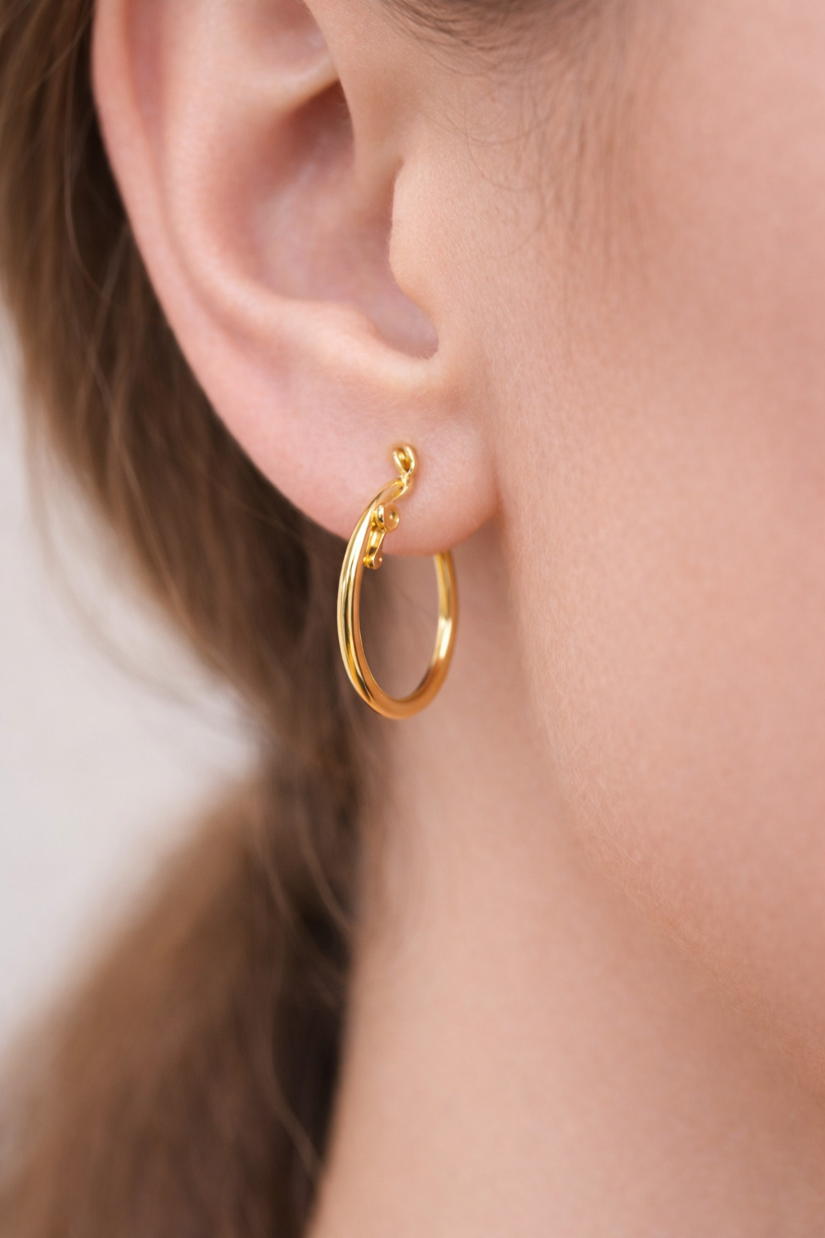 Gold Halka Küpe görsel 3