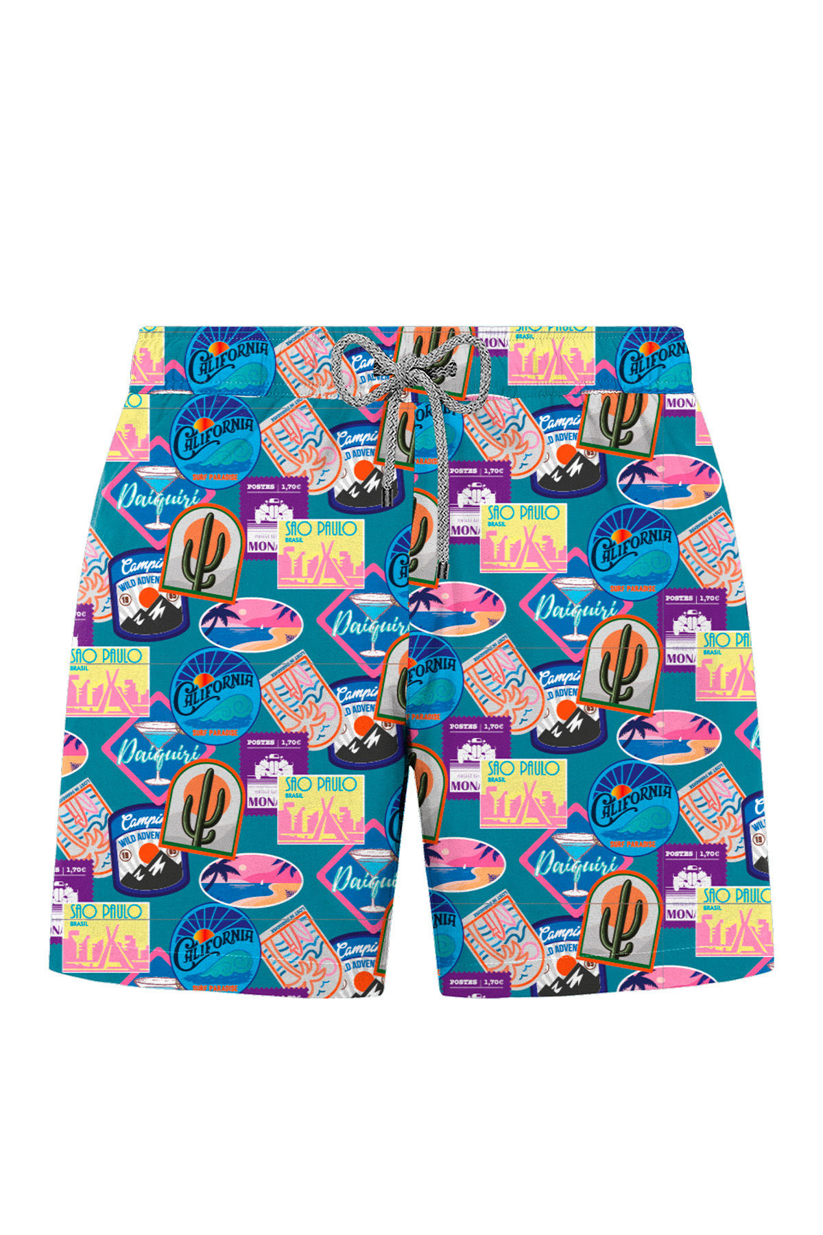 Swimwear - Printed Patterned Sea Shorts