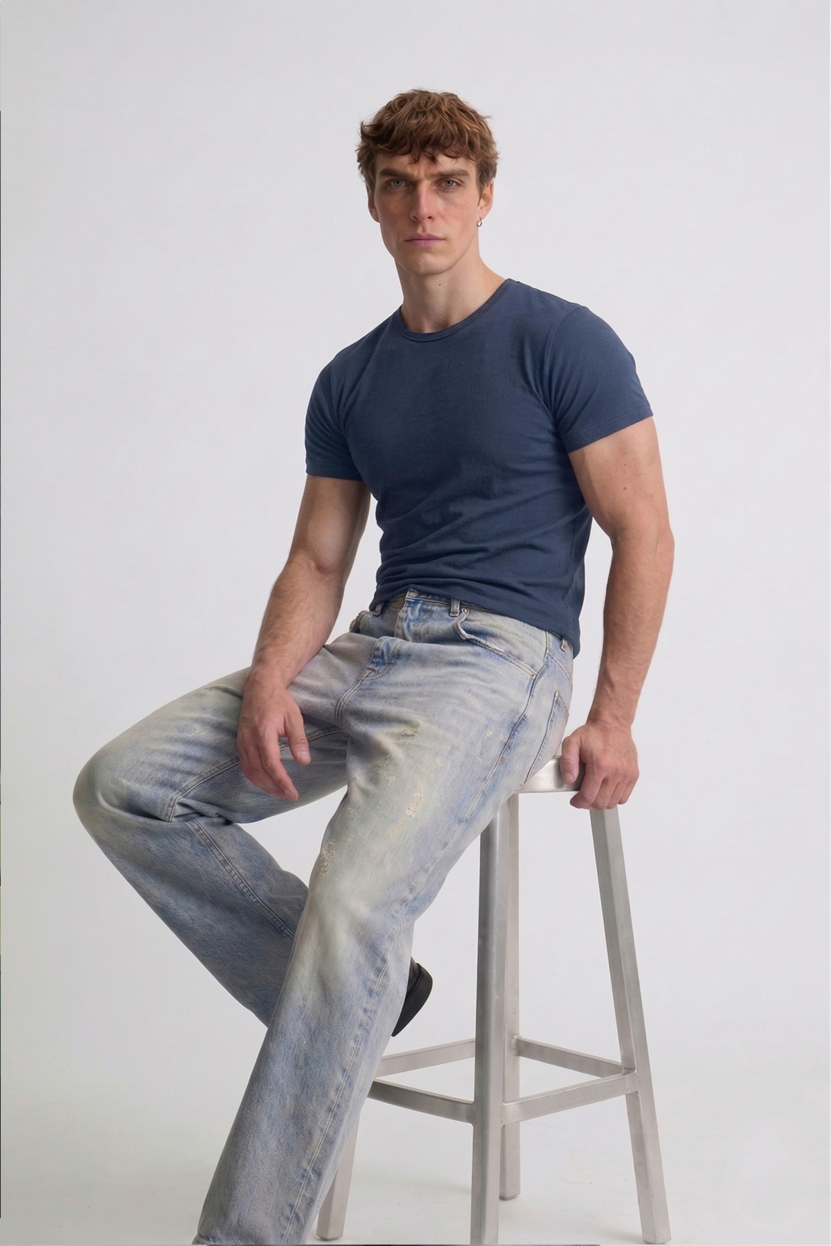 ATE STUDIOS Muscle Fit Baby Tee Erkek Tişört görsel 8
