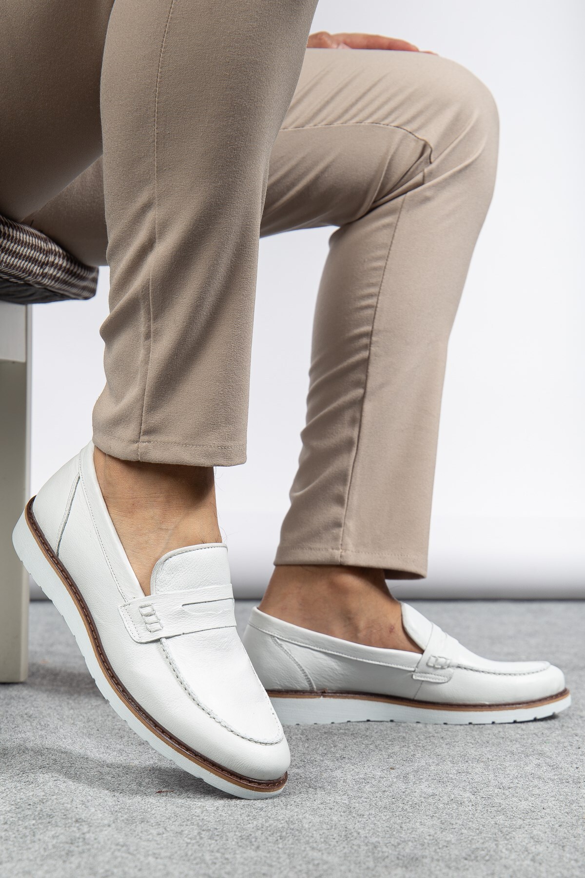 maximoda Hakiki Deri, Bağcıksız, İçi Dışı Deri, Erkek Klasik Ayakkabı