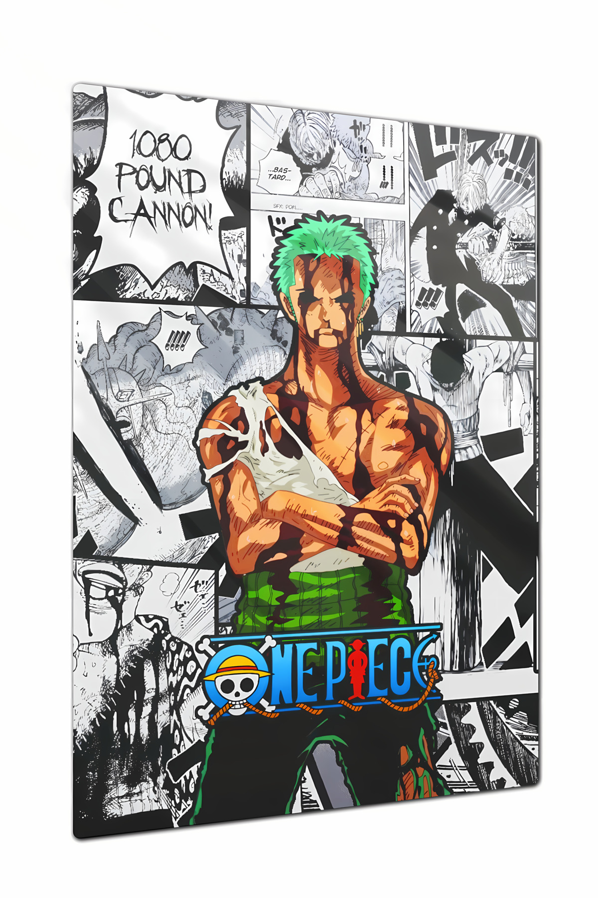 Charmbi One Piece Zoro Manga Dekoratif Metal Poster Tablo – Canlı