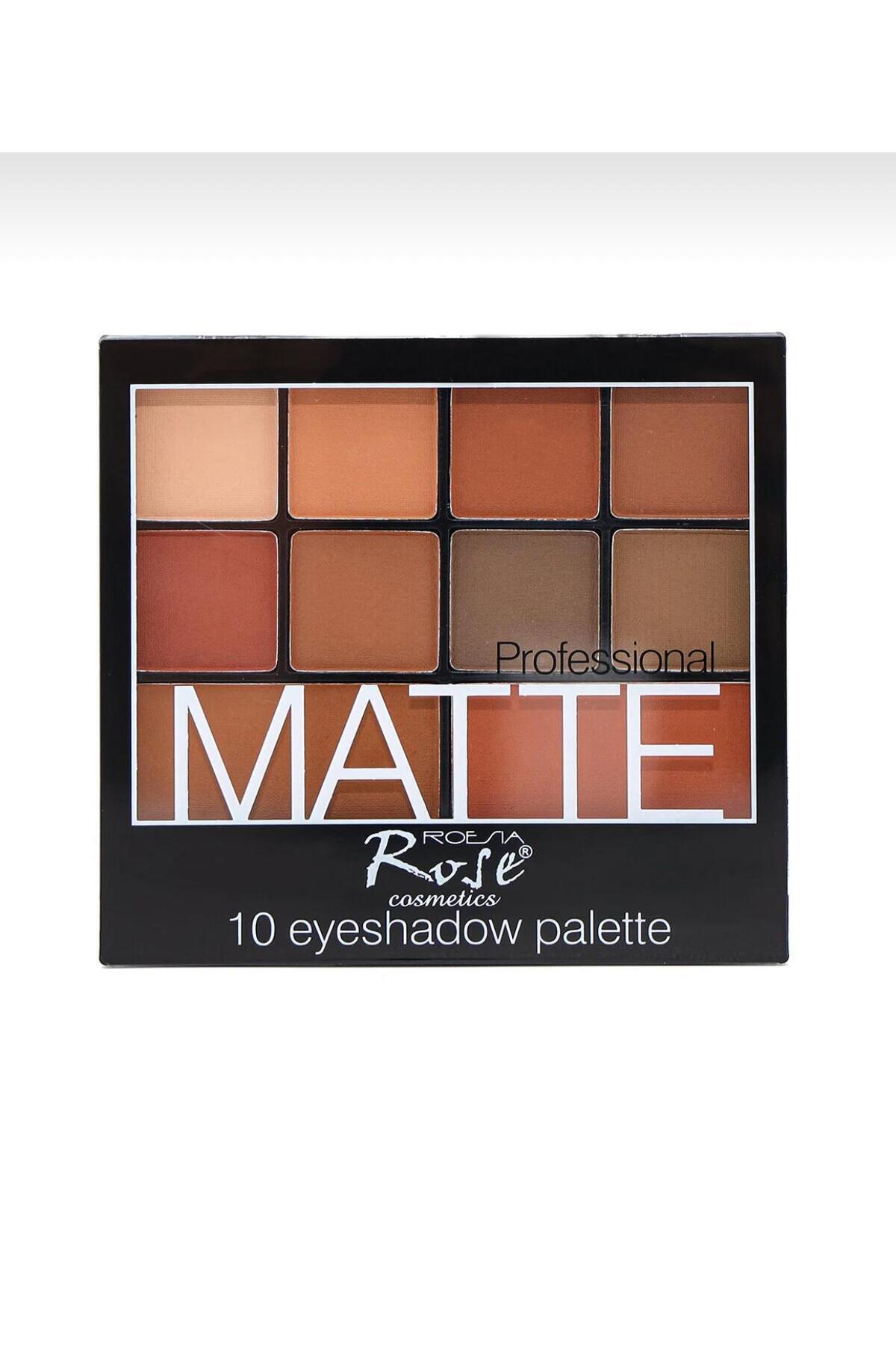 Ronassı Cosmetics 10 Eyeshadow Palette Professional Matte Far Paleti no:1 — 52 — تصویر 2 از 2