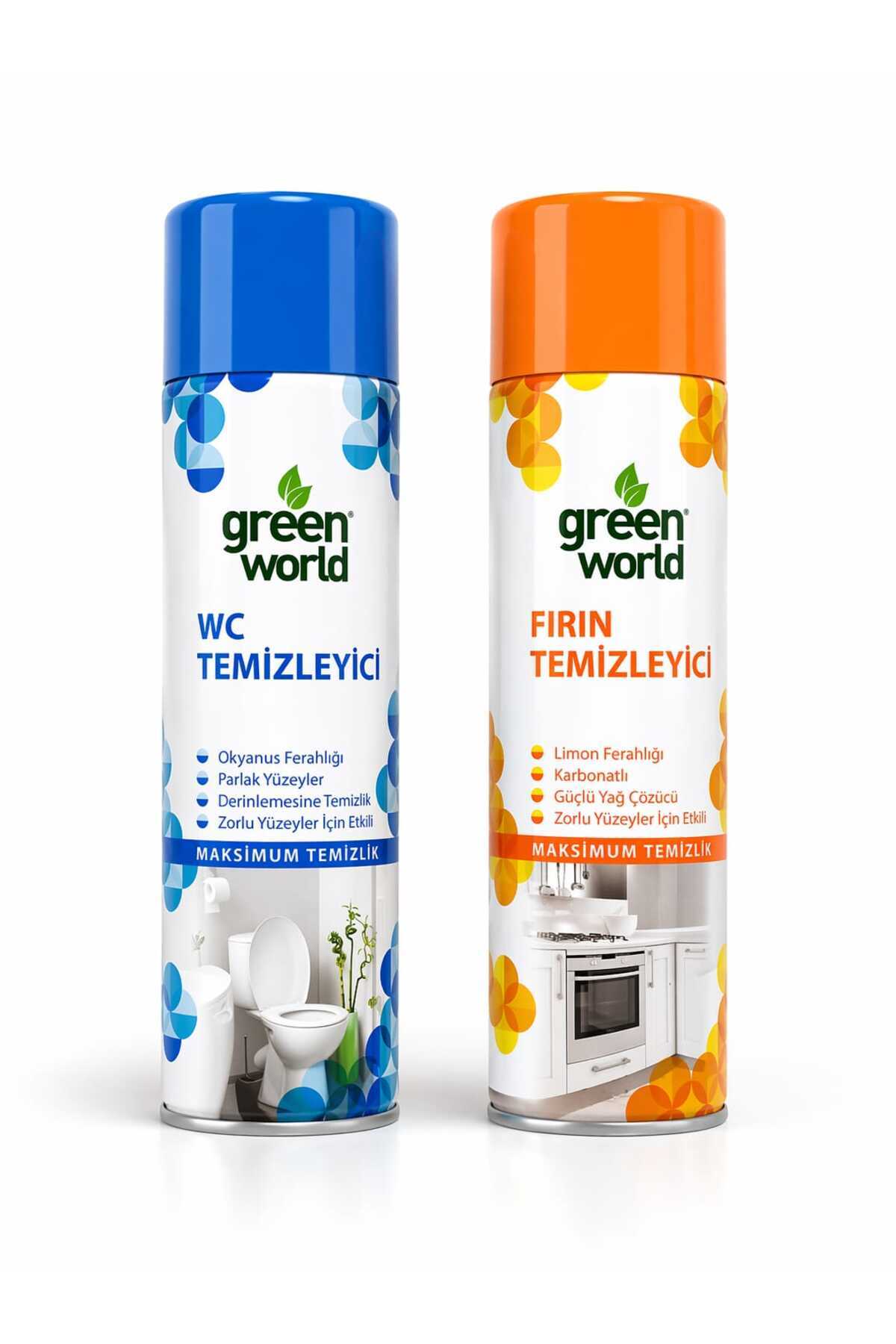 Green World WC Temizleyici 500 ml ve Fırın Temizleyici 500 ml