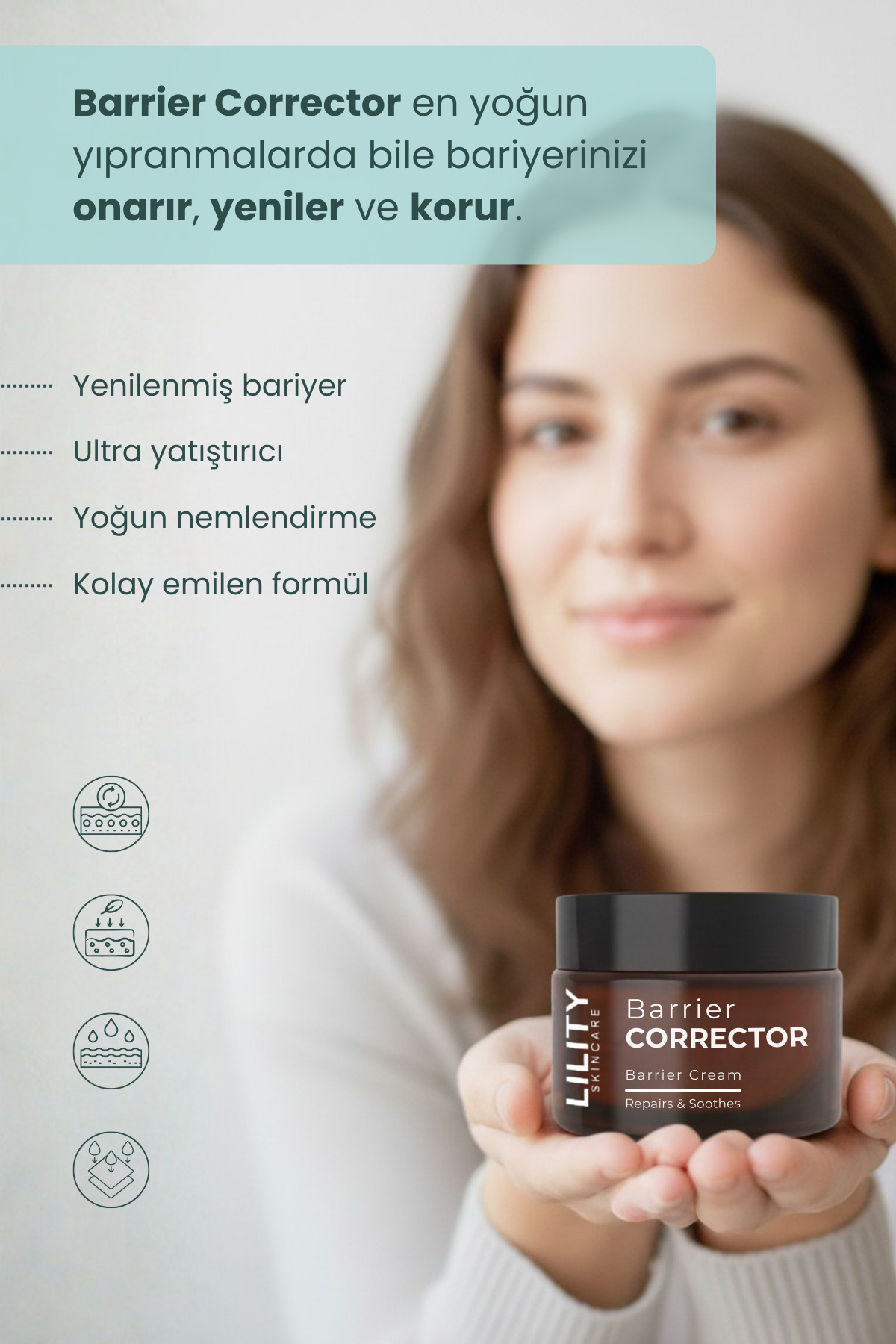 Leke Karşıtı Su Bazlı Nemlendirici & Yoğun Bariyer Onarıcı Set — LU013 — تصویر 3 از 5
