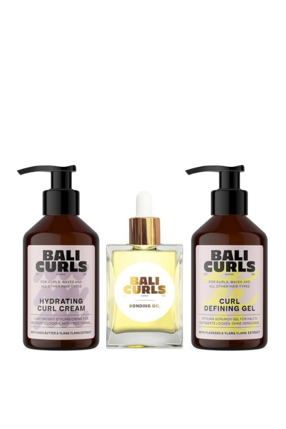Bali Curls Bukle Terapi Seti: Şekillendirici Krem + Gel + Bakım Yağı — 34567