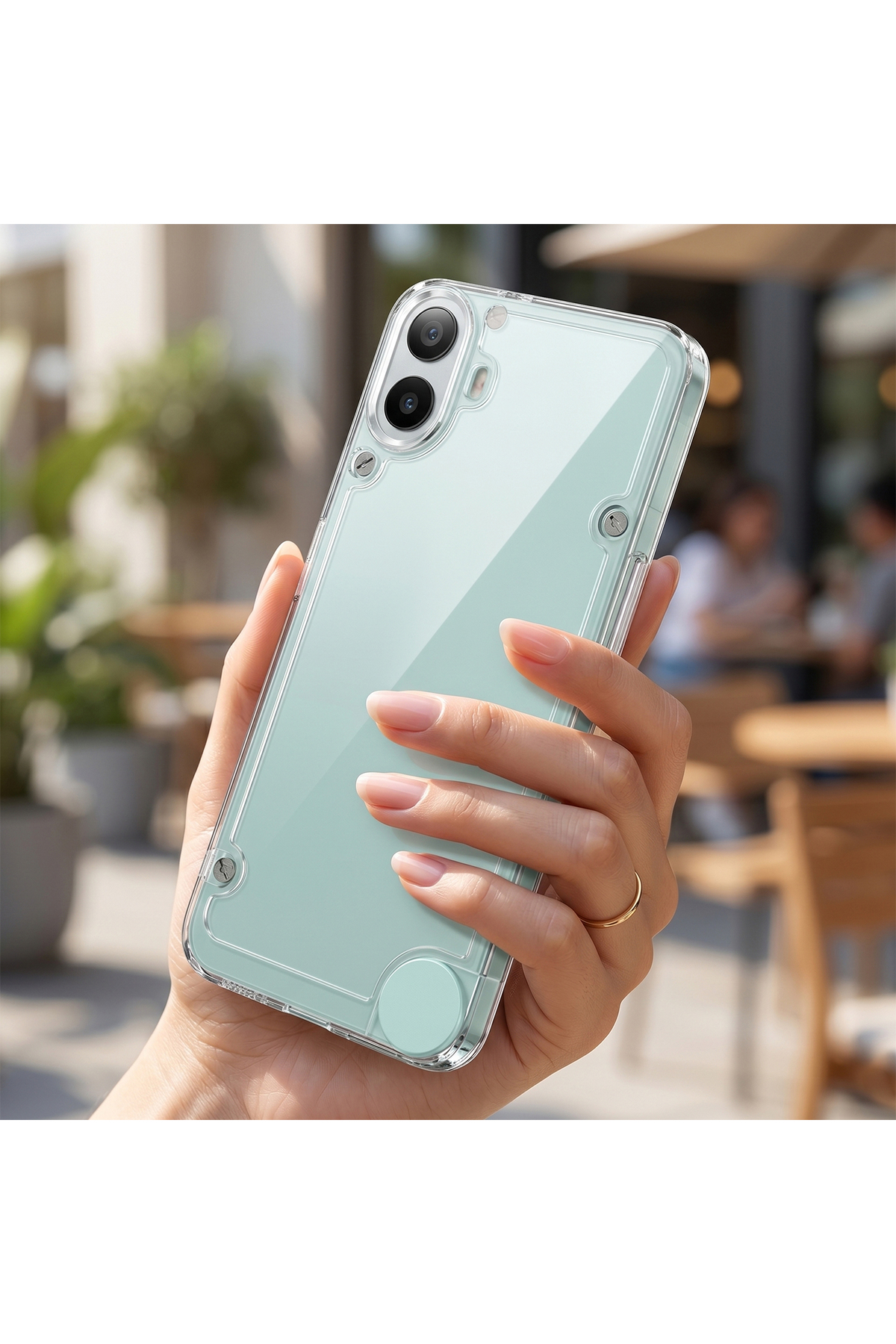 CaseOnn Nothing CMF Phone 1 Kılıf Kamera Korumalı Darbe Emici