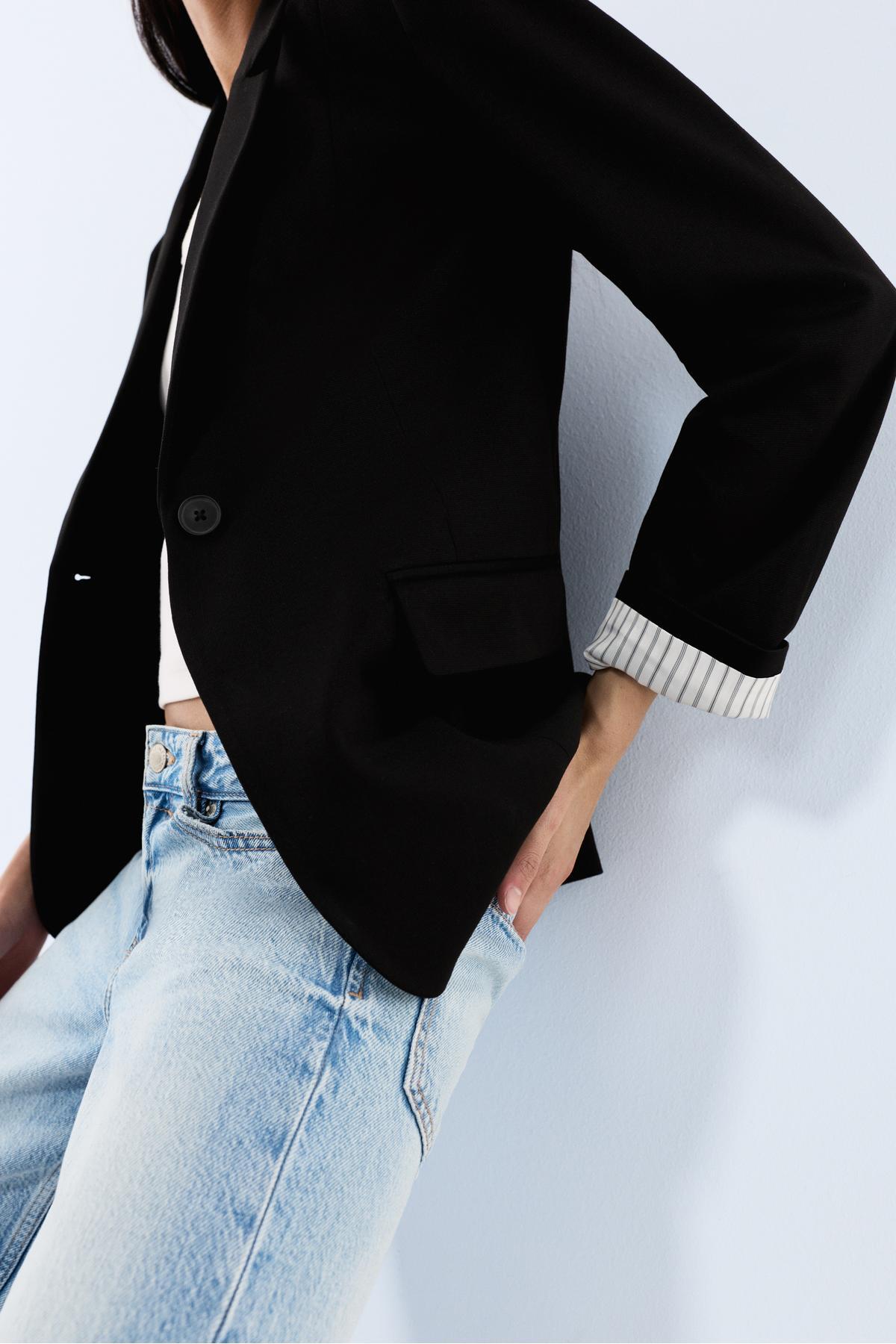 LEFTIES  Vücuda oturan blazer - Görsel 3