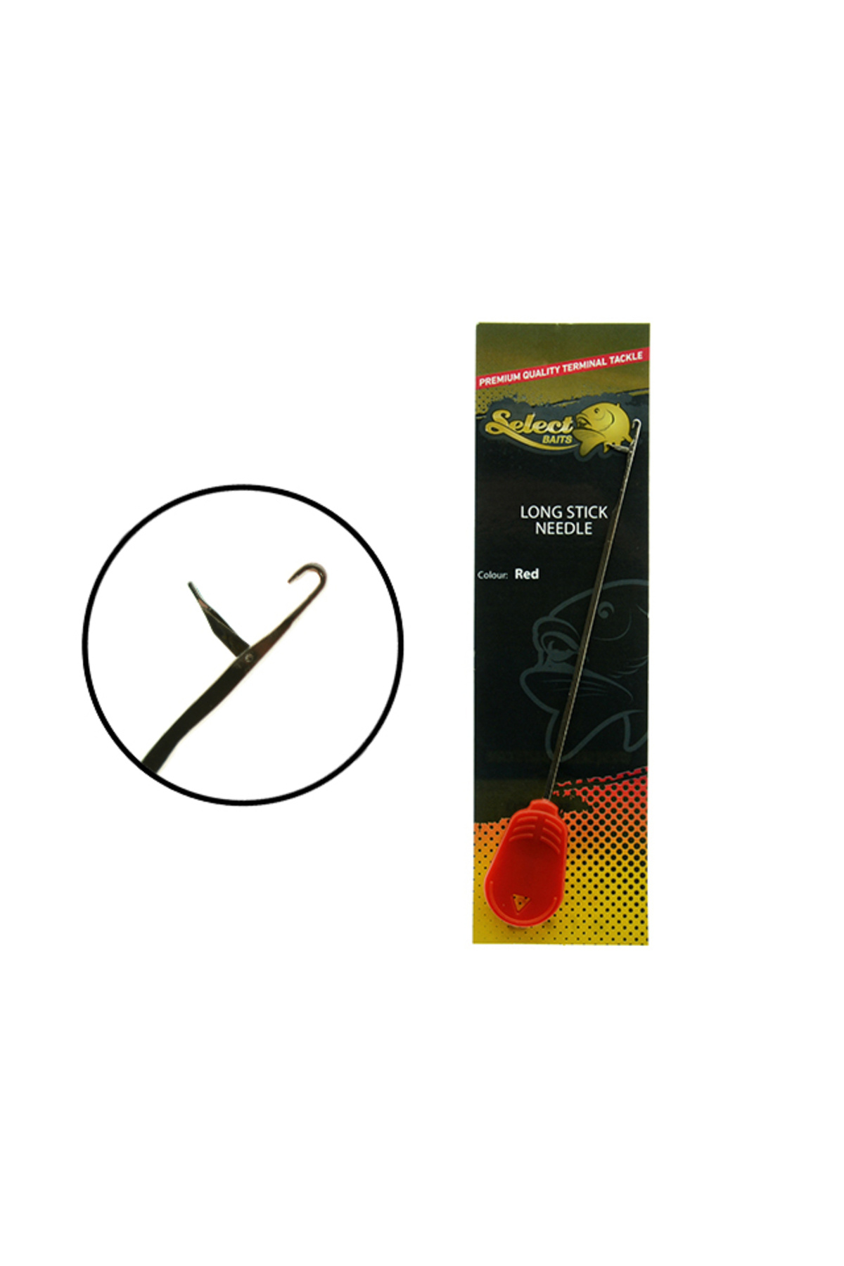 Ace pentru fir - Croseta Select Baits Long Stick Needle Red (rosu)