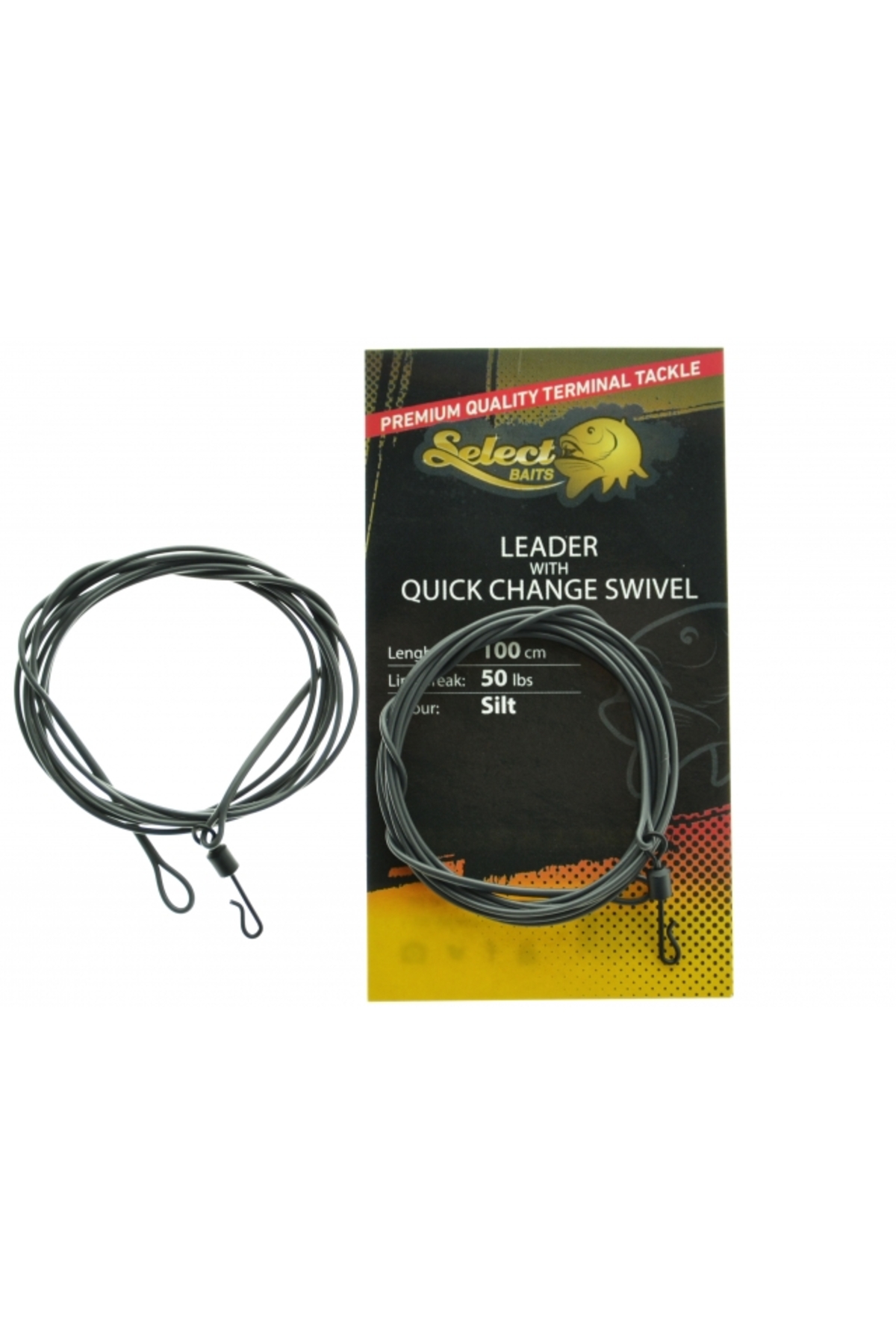 Ace pentru fir - Inaintas Select Baits Leader with Quick Change Swivel 100cm / 50lb