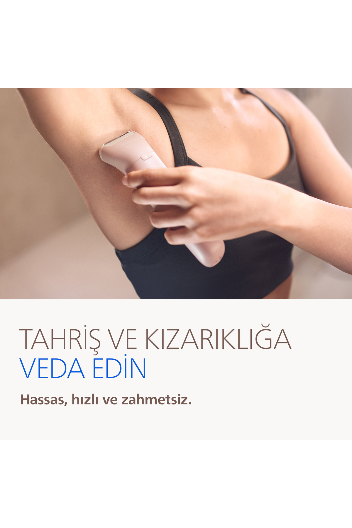 9000 Serisi BRE718/05 Tüm Vücut Epilatör Seti, Islak&Kuru, Kablosuz, Tıraş Başlığı, Peeling Fırçası — تصویر 4 از 8