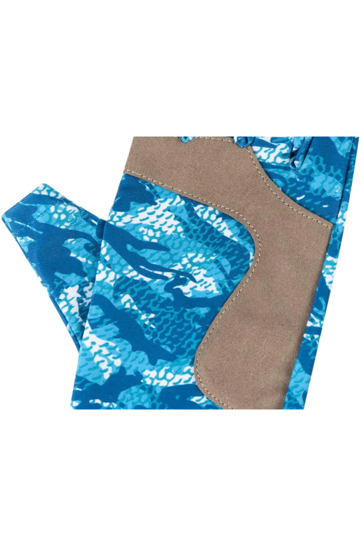 Manusi Favorite Solar Fishing Gloves 5 Cut White and Blue L-XL [2]