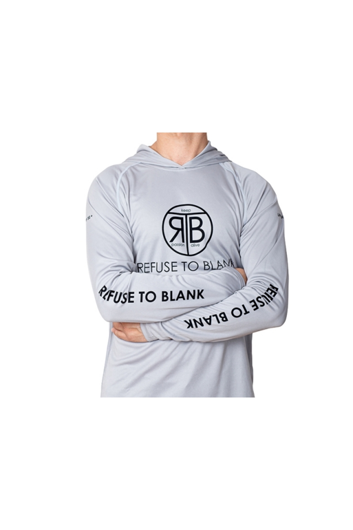 RTB UV Long Sleeve Hoodie UPF 50+ Light Grey M [2]