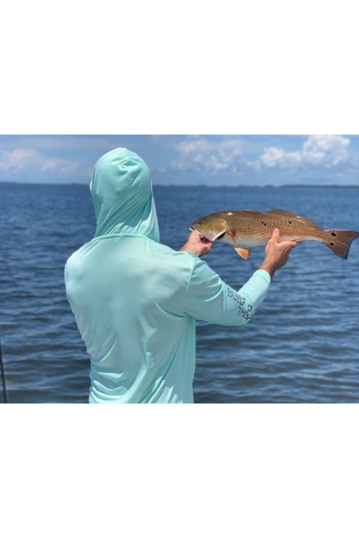 Bluza Flying Fisherman Built for Water Performance Hoodie Tee Silver XL [1]