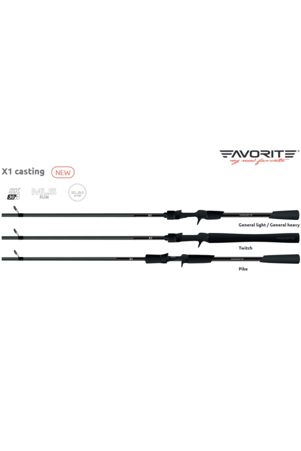 Lanseta Favorite X1C Twitch X1.1C-702MH 2.13m 10-30g Ex-Fast X1C Twitch 2.13m 10-30g [1]