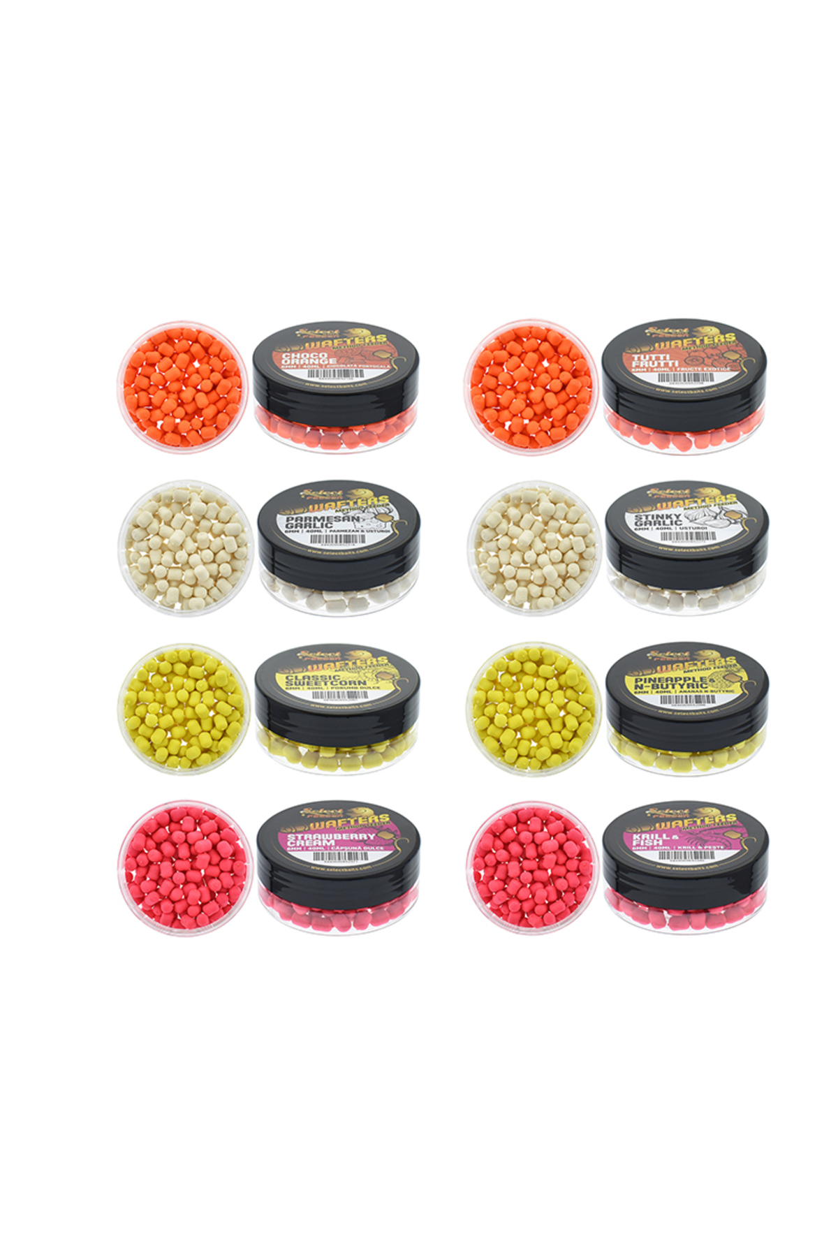 Momeli critic echilibrate Select Baits Method Feeder Wafters Pineapple N-Butyric 4mm [3]