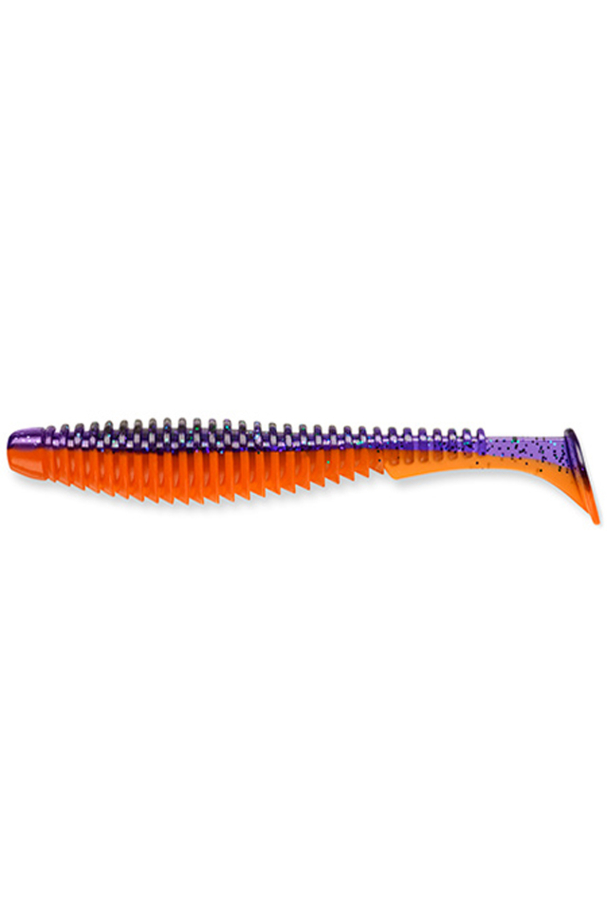 Nălucă - FishUp U-Shad 10.1cm #207 Dark Violet Orange 10.1cm #207 Dark Violet Orange