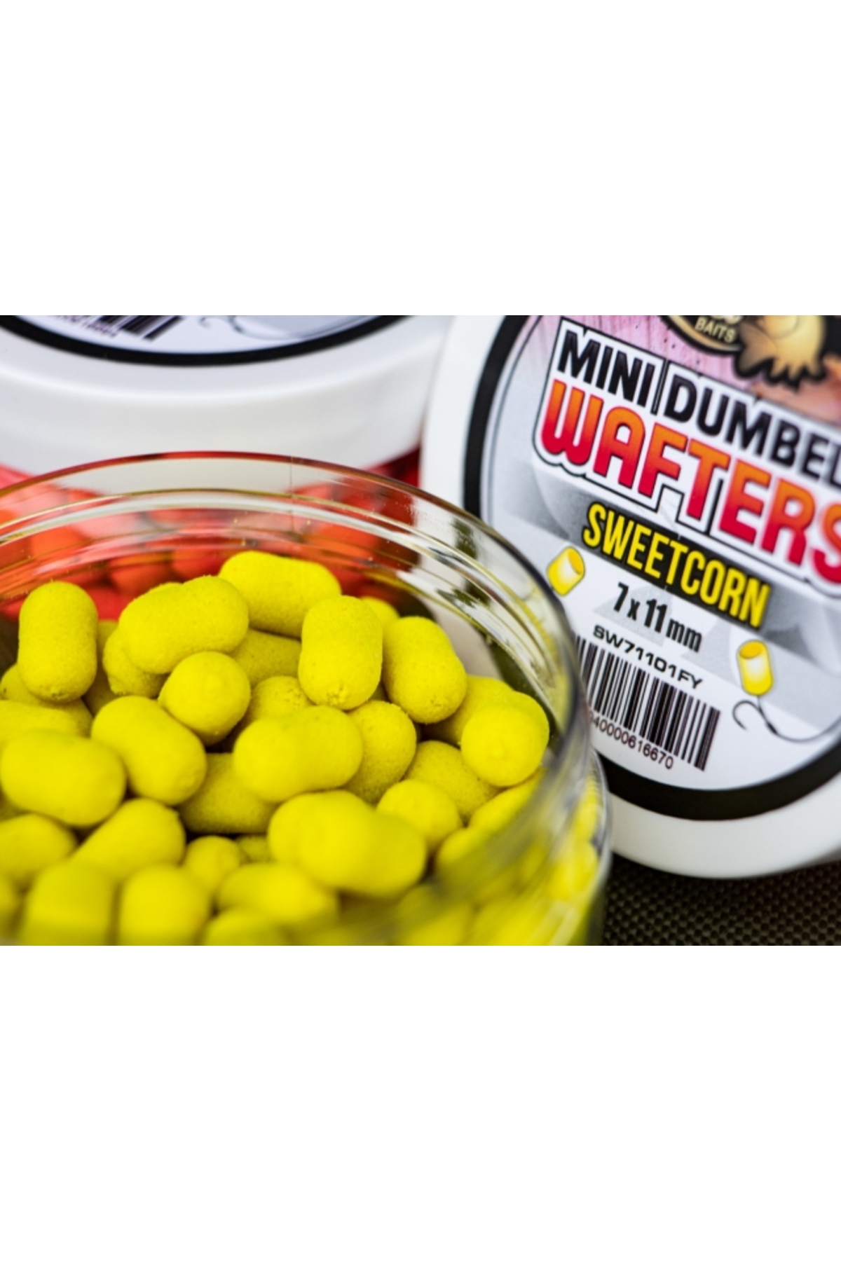 Select Baits Mini Dumbells Wafters Sweetcorn 7 x 11mm 7 x 11mm [1]