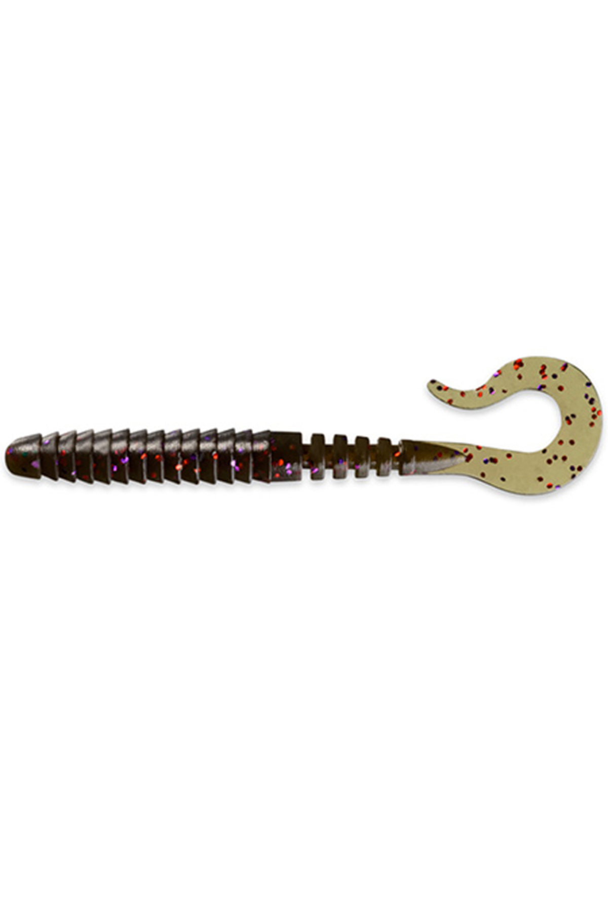 Nălucă - Grub FishUp Vipo 5.2cm #050 Green Pumpkin Brown Red & Purple 5.2cm #050 Green Pumpkin Brown Red & Purple