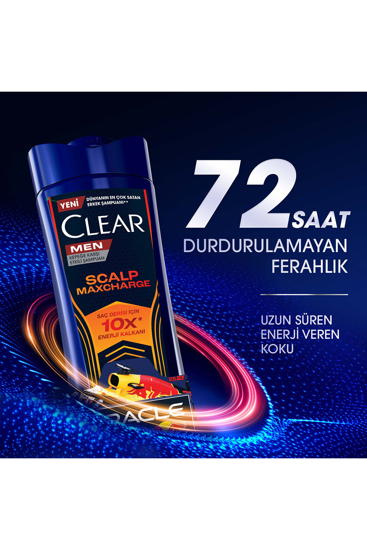Men Kepeğe Karşı Etkili Şampuan Scalp Maxcharge Oracle Red Bull Racing 330 ml x3 — SET.UNİ.11140 — تصویر 7 از 9