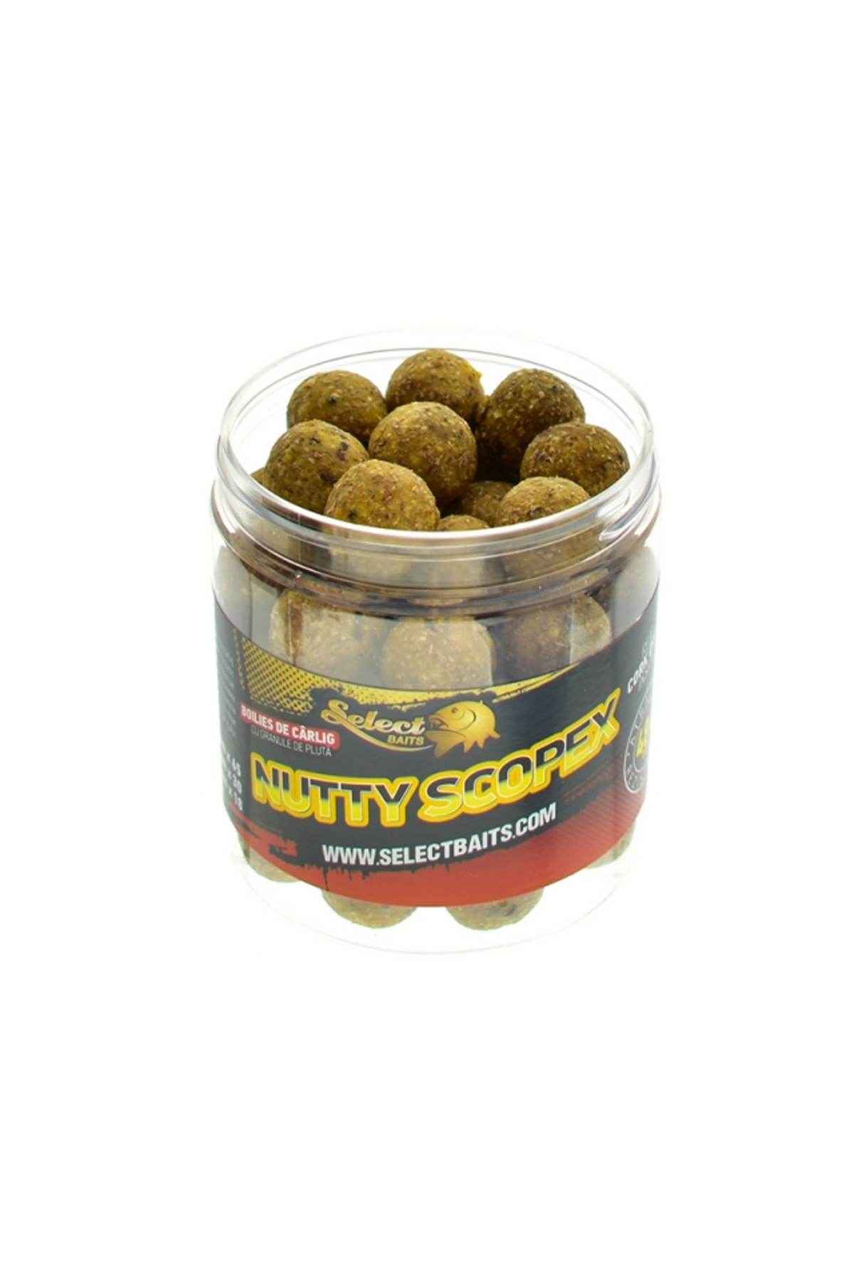 Nălucă - Boilies de carlig critic echilibrat Nutty Scopex 16mm