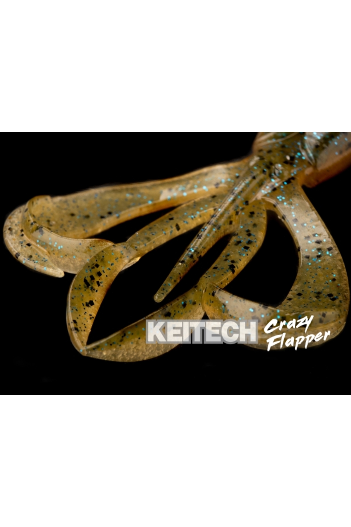 Keitech Crazy Flapper Green Pumpk Orange Gold 520 6cm [3]
