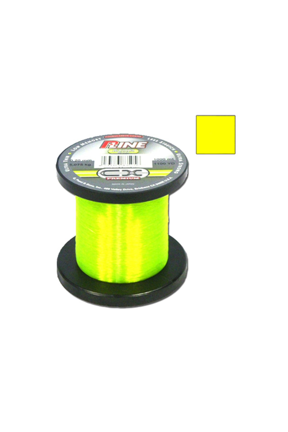 Fir - P-Line CX Premium Fluorocarbon Hi Viz Green 1000m 0.23mm 1000m