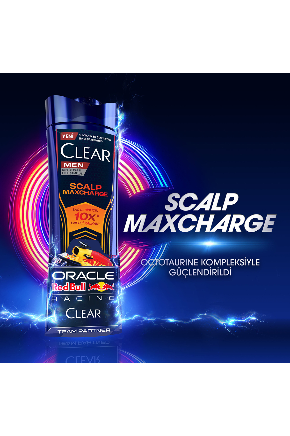 Men Kepeğe Karşı Etkili Şampuan Scalp Maxcharge Oracle Red Bull Racing 330 ml x3 — SET.UNİ.11140 — تصویر 9 از 9