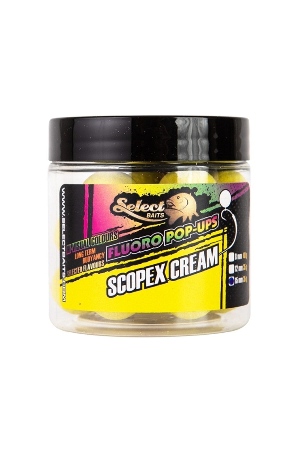 Select Baits pop-up Scopex Cream 15mm [2]