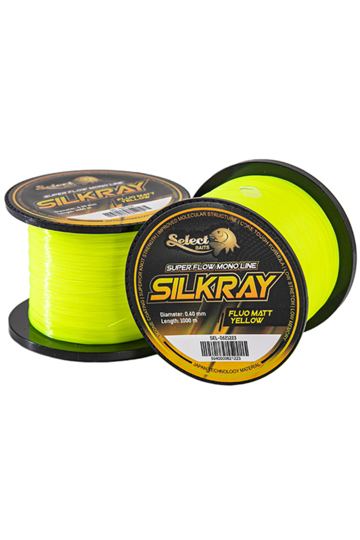Select Baits SilkRay Fluo Matt Yellow 1000m 0.28mm [1]