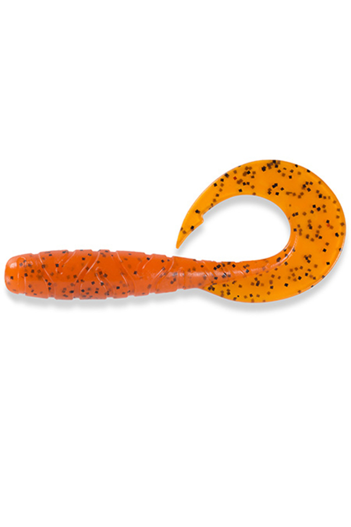 Nălucă - FishUp Mighty Grub 13.3cm #049 Orange Pumpkin Black 13.3cm #049 Orange Pumpkin Black