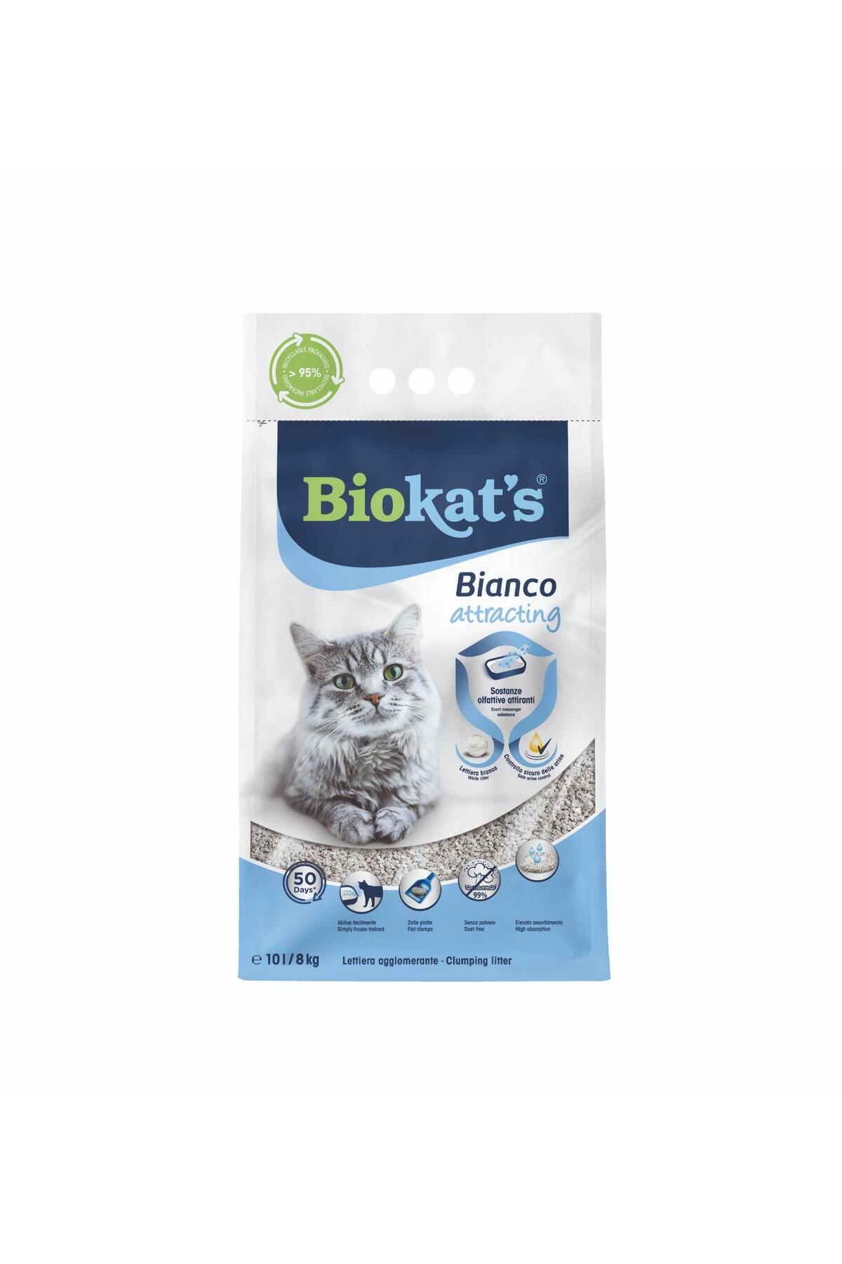 Biokats Biokat's Kedi Kumu Bianco Attracting 10 Lt