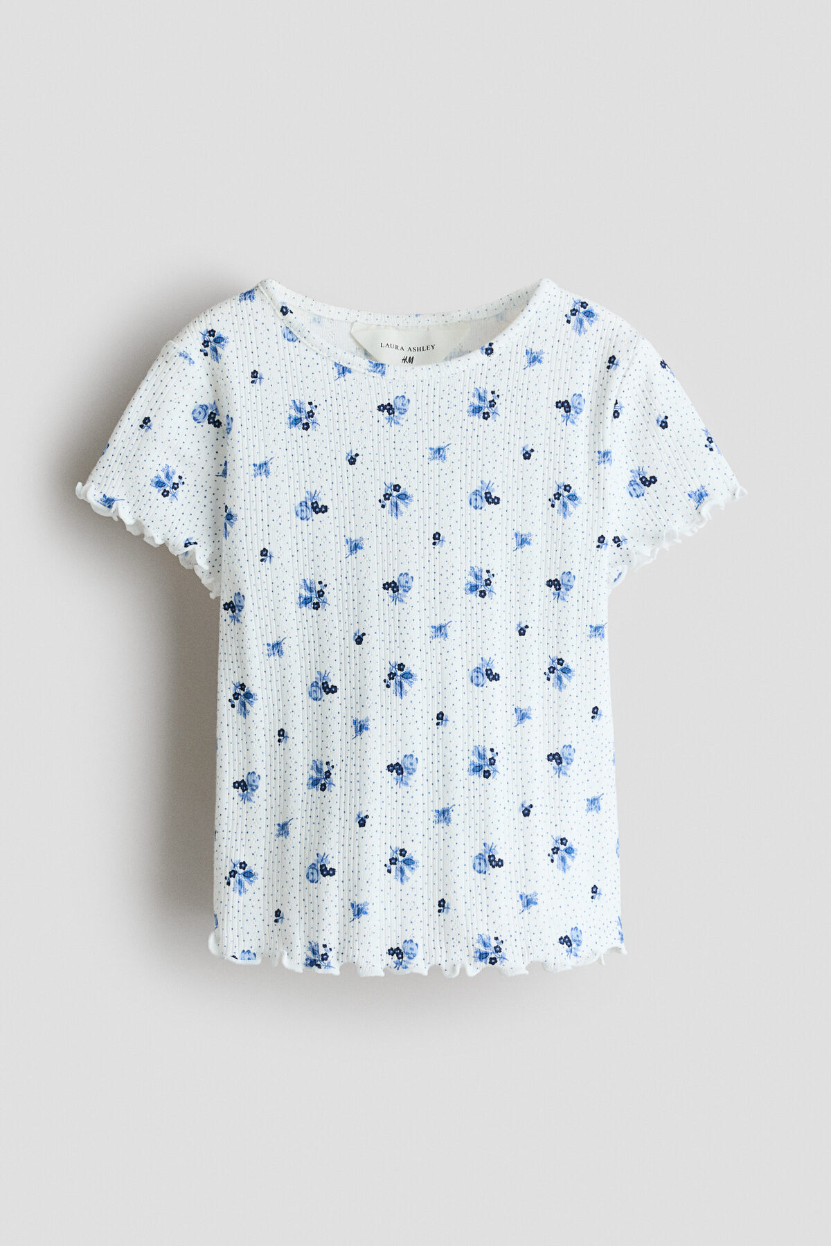 تی شرت جرسی طرح دار و سوراخ دار اچ اند ام تی شرت H&M