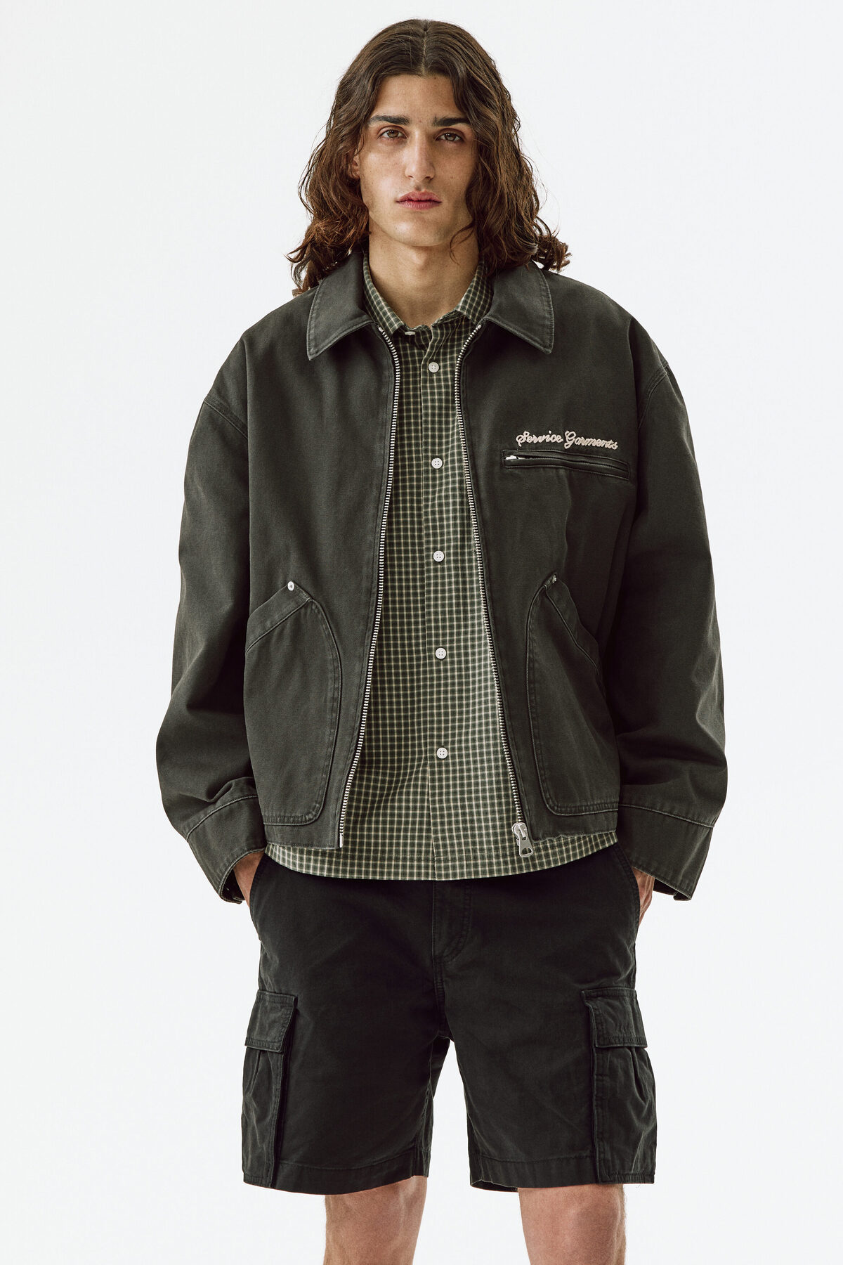 شلوارک کارگو مدل Relaxed Fit اچ اند ام شلوارک برمودا H&M