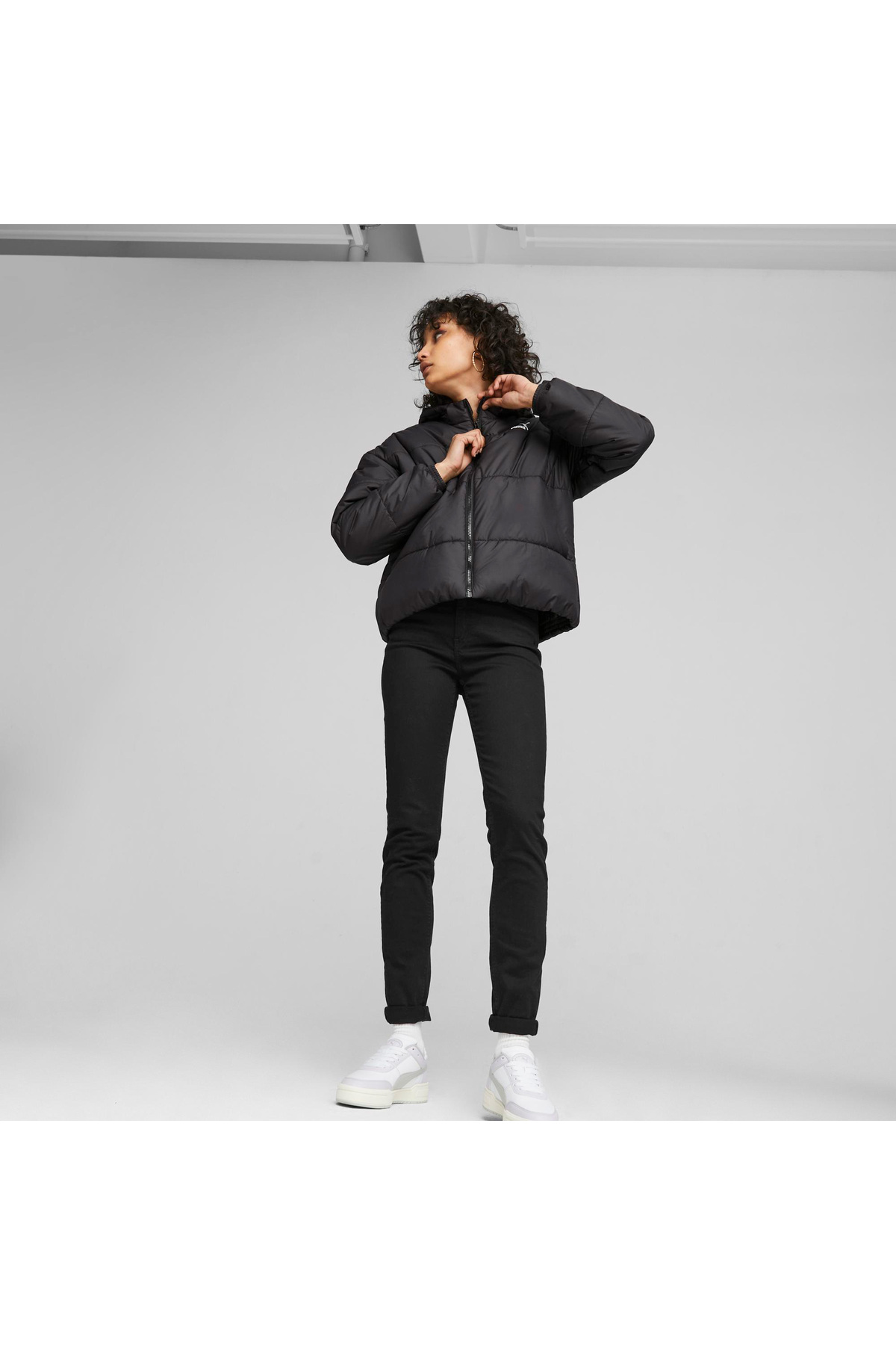 Puma Classics Padded Kadın Siyah Mont görsel 2