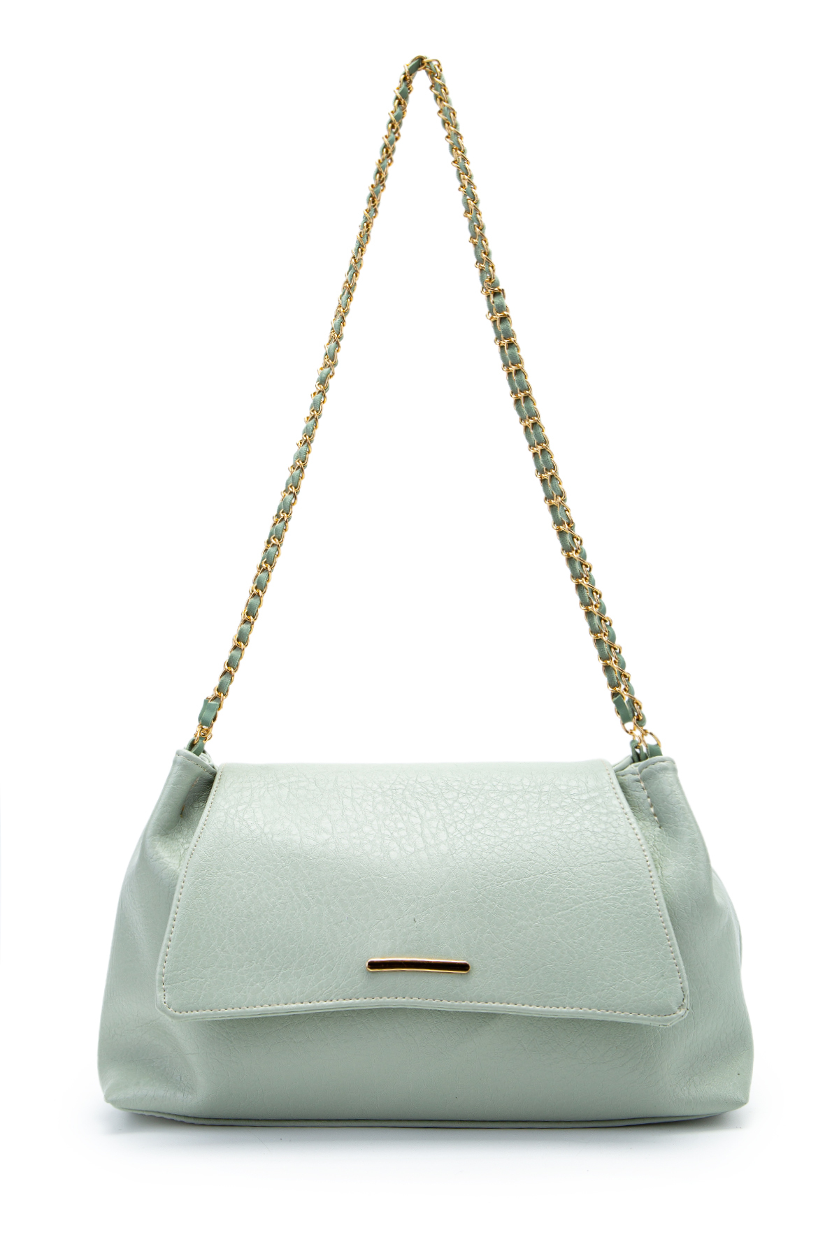 Elegant Design Sarrah Women Shoulder Bag with Lid Mint Green