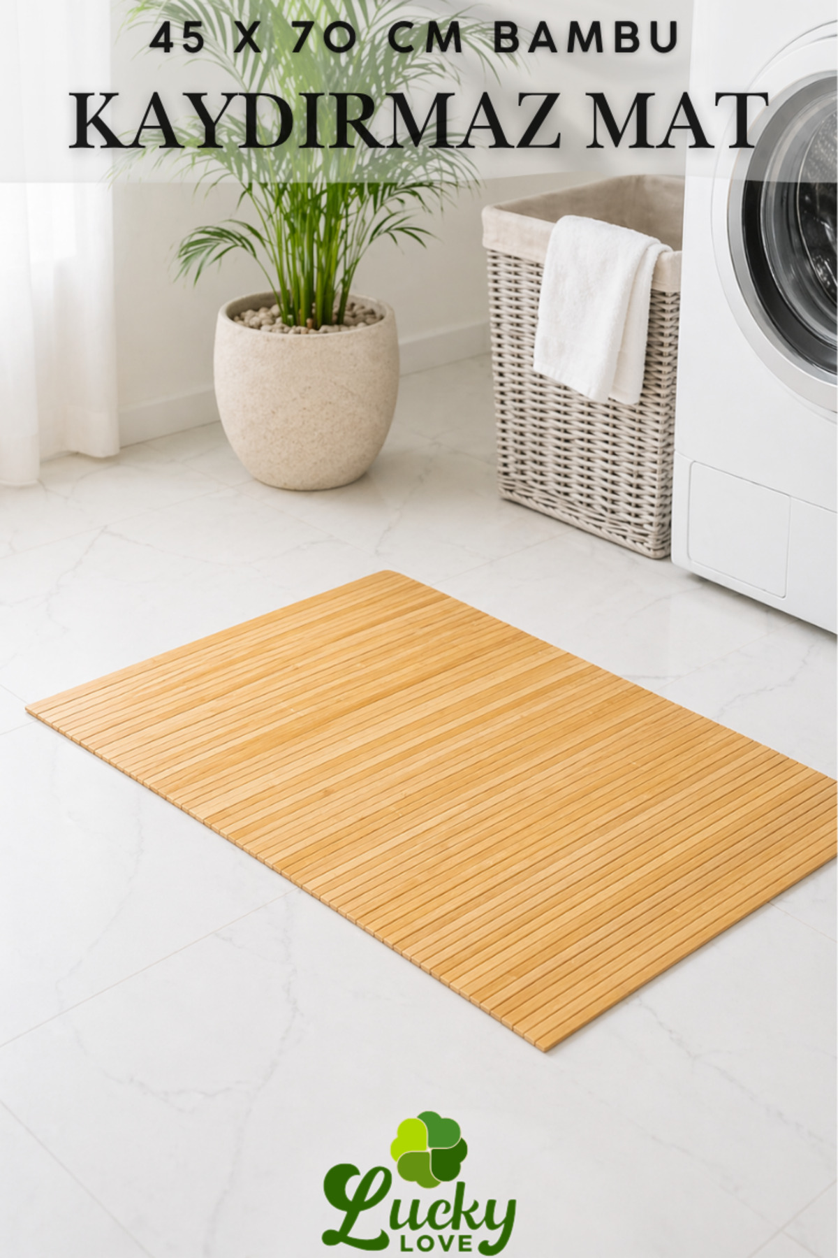 Folding Luxury Bamboo Anti-Slip Matte Organizer 45 x 70cm