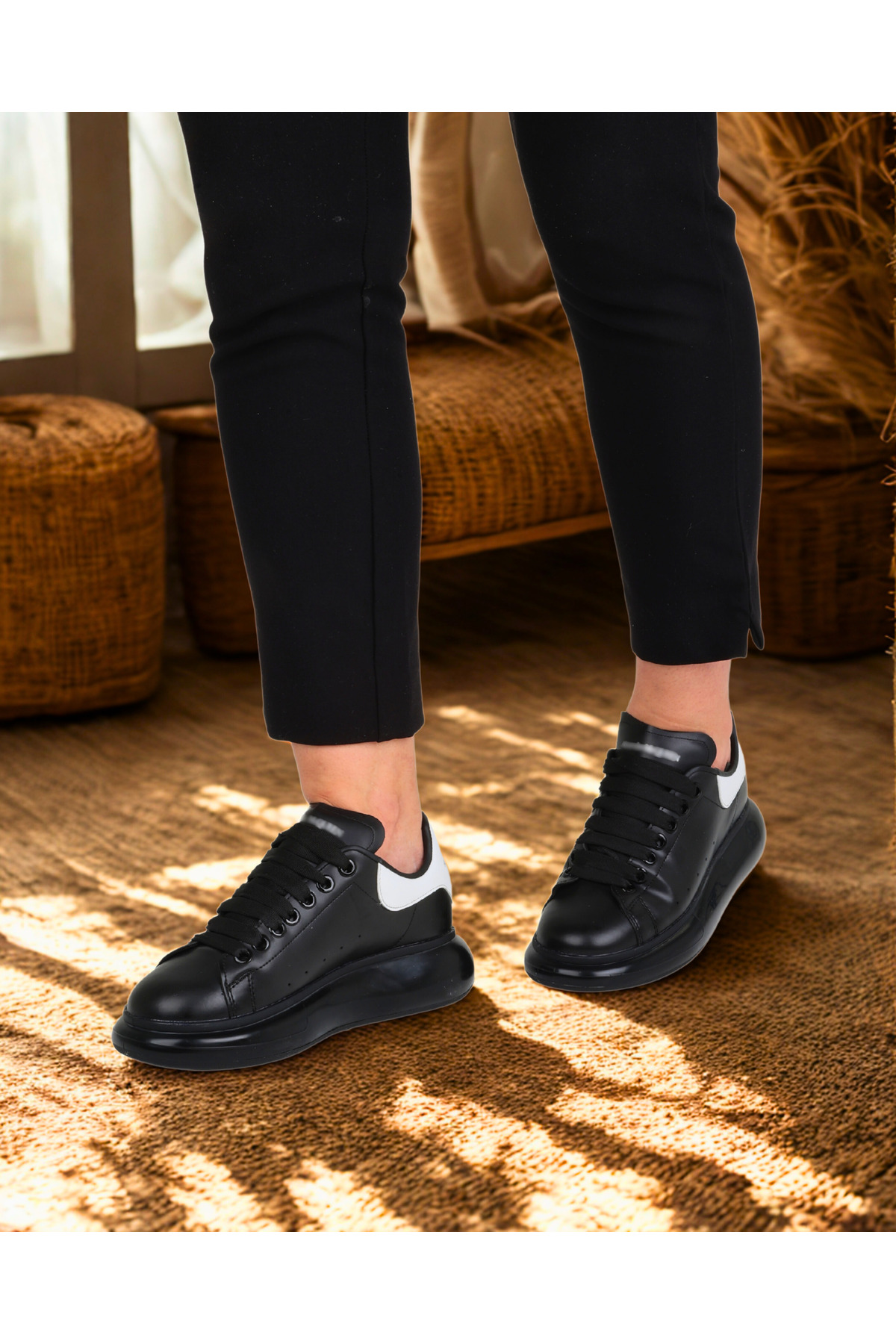 FAVORİSPOR Şeffaf Taban Klasik Unisex Ayakkabı Alexander Mcqueen